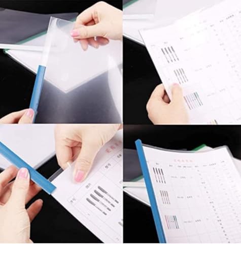 Image of Lai Lai Plastic File Folder A4 Size Transparent Storage Case Organizer, Pack of 5