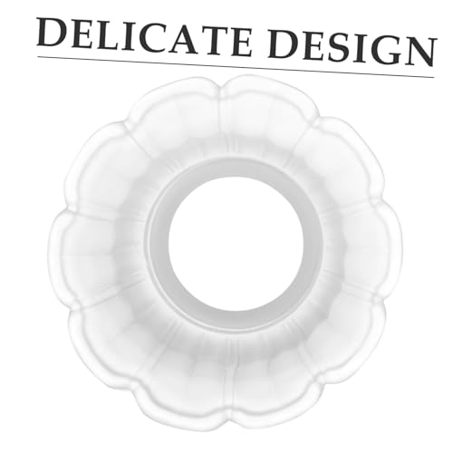 Image of VILLCASE glass pendant light glass shades for light fixtures ceiling light Lampshade hotel lamp shade Glass chandelier lampshade lampshade white Accessories desk lamp shade