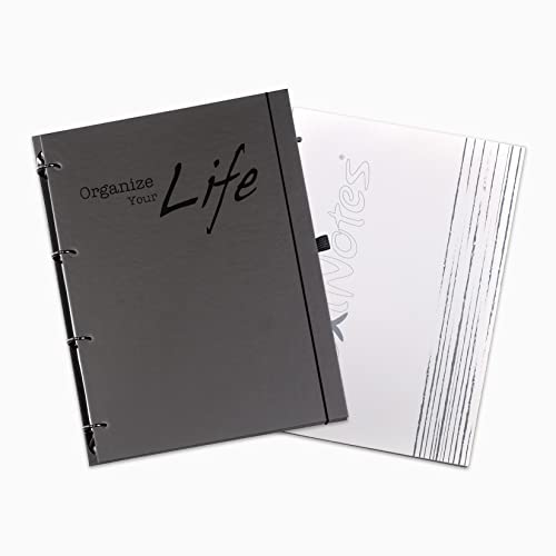 flexiNotes® ORGANIZER A4 2023 Typ: "OYL", Wochenkalender Basic - Ring L (Ringgröße L, schwarz) Cover