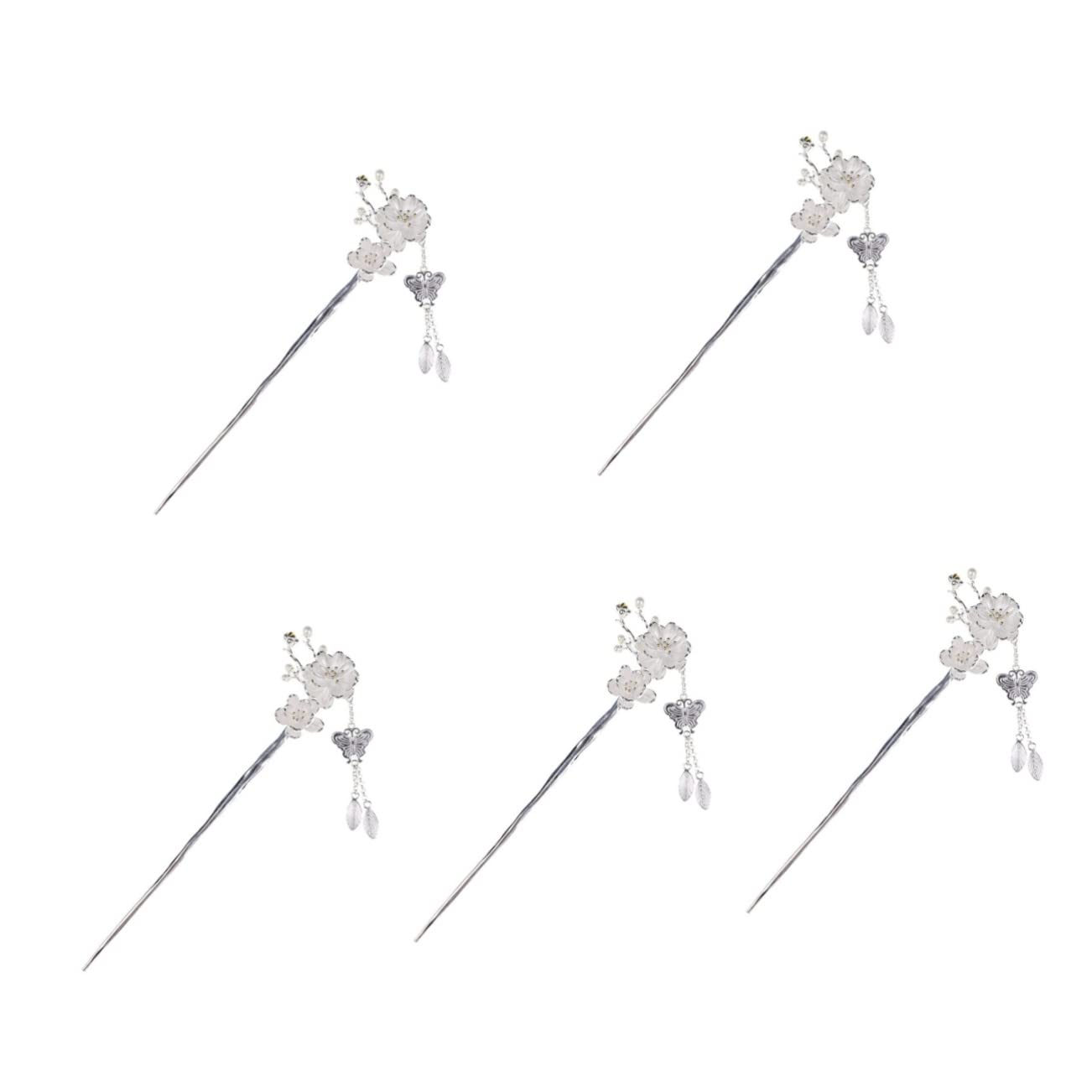 POPETPOP 5piezas Horquillas De Pelo Elegantes Decoración De Flor De Ciruelo y Borlas Accesorios De Peinado Para Mujeres y Niñas Herramienta De Estilo Retro Para Eventos Formales