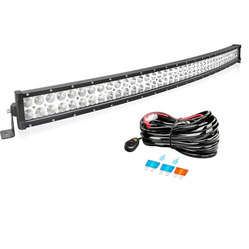 Barre LED incurvée 106,7 cm résout le manque de visibilité nocturne en 4x4 et quad