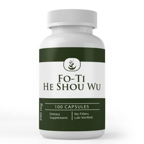 Pure Original Ingredients Fo-Ti (He Shou Wu), (100 Capsules) Always Pure, No Additives Or Fillers, Lab Verified