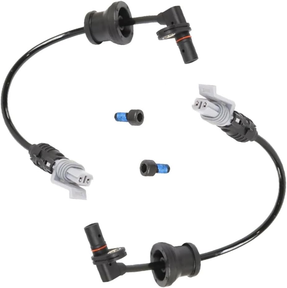 Set of 2 ABS Wheel Speed Sensors for 2007-2009 Chevrolet Equinox Pontiac Torrent Suzuki XL-7; 2008-2010 Saturn VUE; 2012-2014 Chevrolet Captiva Sport Rear Left + Right