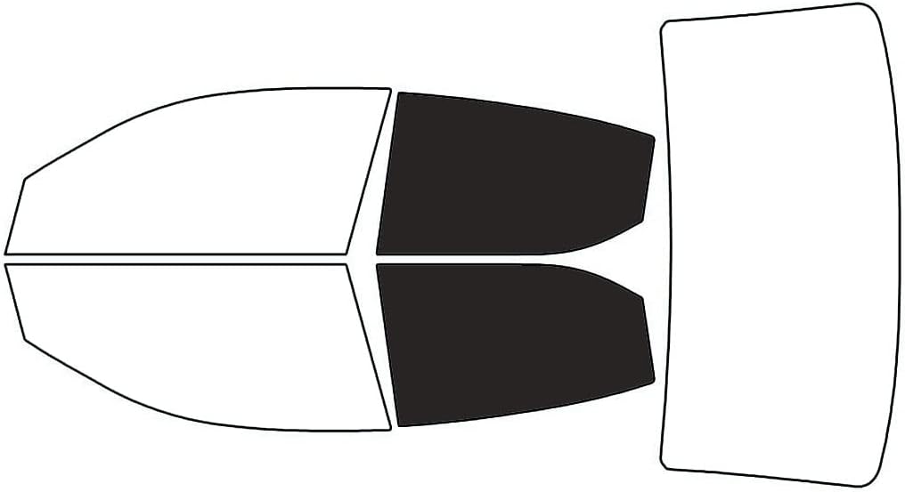 Rvinyl Window Tint Kit Compatible with Dodge Avenger 2008-2014 - Back Precut Kit - 20%