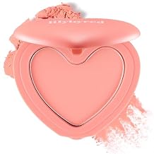 lilybyred Luv Beam Cheek | Heart-Shaped Korean Powder Blush, Soft Matte Finish with Subtle Shimmer, Blendable & Buildable, Lightweight & Long-Lasting, Natural Flush, 0.16 oz. 01 Loveable Coral