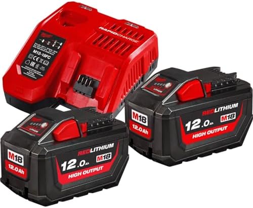 Milwaukee M18 NRG-1202 Akku Starter Set 2x 18 V 12,0 Ah / 12000  