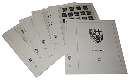 Feuilles pré-imprimées Allemagne Saarland 1947-1959 LINDNER Das Original pour timbres