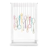 Blindecor Digital Cocina | Estor Enrollable Translúcido con Estampado Impresión Digital | Modelo Cutlery | 110 x 180 cm (Ancho por Alto) Tamaño de la Tela 107 x 175 cm | Estores para Ventanas