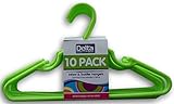 Delta 10 Pack Infant & Toddler Hangers (Lime Green)