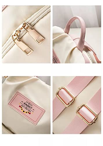 Lightweight Women Backpack,3 in 1 Waterproof Nylon Anti-theft Shoulder Bag,Double zipper Ladies Rucksack Handbags Daypack with Tassel Travel Bag School Bags