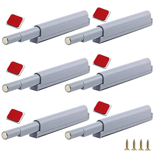 YUOIP® Magnetische Türschnäpper Push to Open Türöffner Druck Touch Release Schrank Magnet Magnetische Entriegelungsriegel (6 Stück) Cover