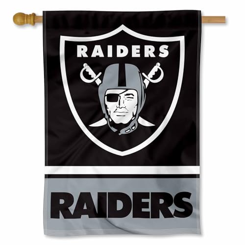 Las Vegas Raiders Two Sided House Flag