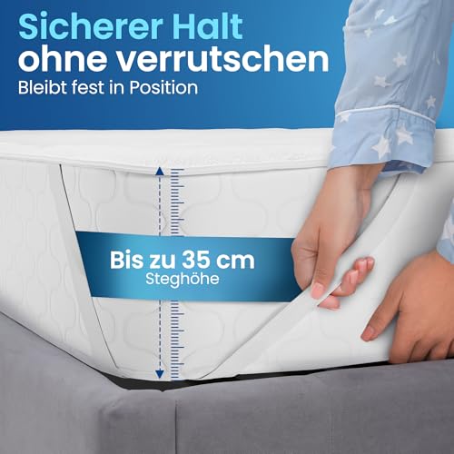 Matratzenschoner 100 x 200 cm von leevitex – Wasserdicht und Atmungsaktiv