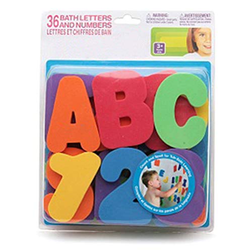 wongbey Bad Letters Numbers Foam 36-delig Alfabet Baby Bad Speelgoed, Water Drijvende Alfanumerieke Letters Puzzel… - Image 6