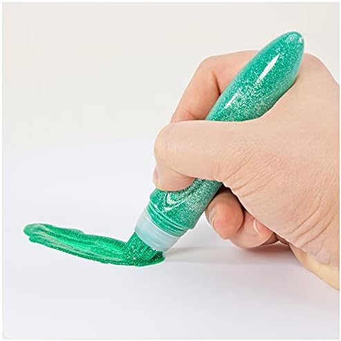 Galt Toys, Squeeze 'n Brush - 5 Glitter Colours, Brush Tipped Paint Pens, Ages 3 Years Plus