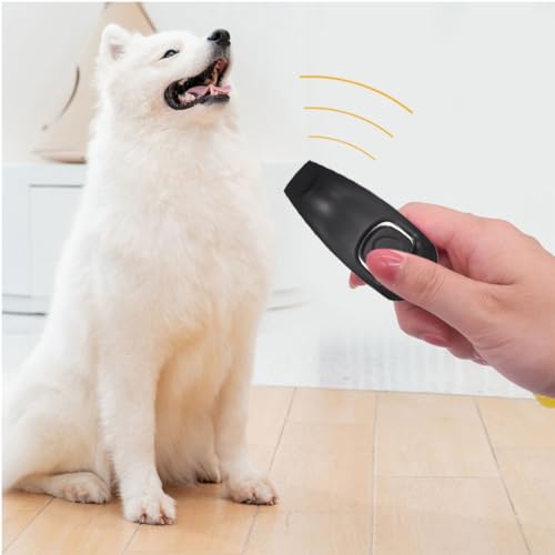 AYVRUOP Hundepfeife Rütter Rückruf-Hundepfeifen Hochfrequenz Klicker Hundeklicker Set Clicker Hundetraining Clickertraining, 2 Stück