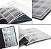 Coin Storage Album - Rare Coin Holders Book - Coins Collection for Collectors (Black, 120 Coin Holders, 1.18”x1.26” Pocket Size)