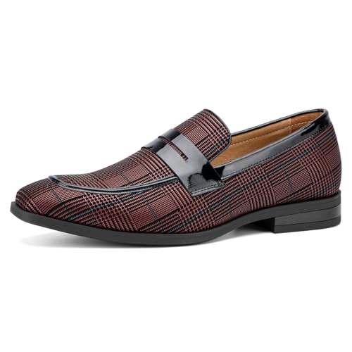 Image of JITAI Mens Velvet Loafers Dress Shoes Loafers for Men Tuxedo Suit Shoes