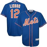 Francisco Lindor New York Mets MLB Kids Youth 8-20 Blue Alternate Player Jersey (14-16)