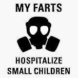 Funny Farts Sticker Decal Bumper Sticker 5"