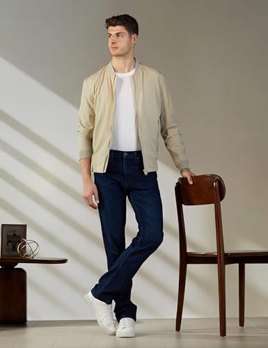 Image of Pepe Jeans Men's Straight Fit Jeans|Mid Rise |Stretchable Fabric| Jeans for Men | Available in Plus Size