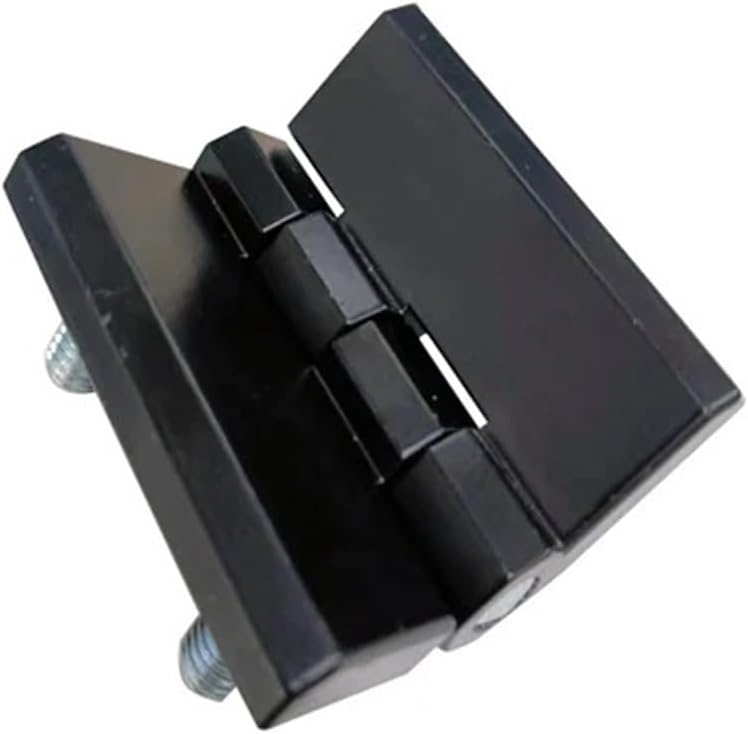 Zinc Alloy Furniture Hinge Black Door Hinges Or Kitchen Cabinet Heavy Duty Corner Hinges(Black-Screw-Zinc A)