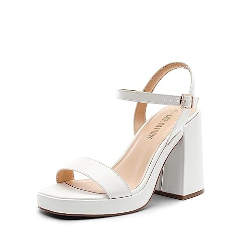 DREAM PAIRS Heels for Women Block Chunky Platform Sandal — $35.99 (22% off)