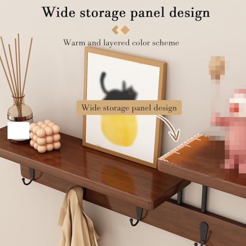 Perchero de pared de madera maciza moderna de diseño duradero 4