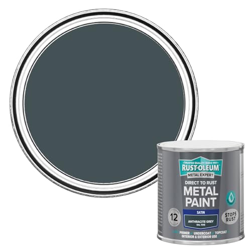 Rust-Oleum Metal Expert Paint Satin Anthracite Grey 250ml