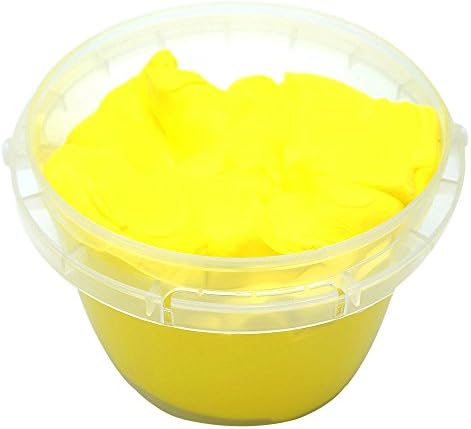 OVI Non Toxin Air Dry Creative Modeling Clay Bucket with Assorted Colors Ultra Light Molding Magic Clay Yellow