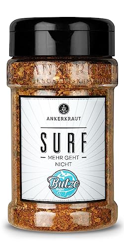 Ankerkraut Surf Gewürz, Würzmischung für einen Hauch von Meeresbrise in Ihren Gerichten - Perfekt für Fisch, Meeresfrüchte und mehr, 190 g im Streuer