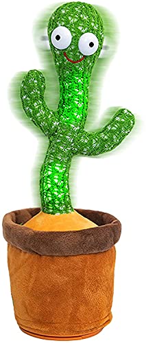 Image of 2023 Dancing Cactus Toy Bluetooth [Play Your Songs] Record Repeating What You Say, Rechargeable Singing Talking Cactus Toy Gifts for Baby Boys and Girls