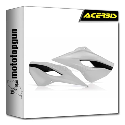 Radiator scoops Acerbis blanc Husqvarna FE 450 cache radiateur moto