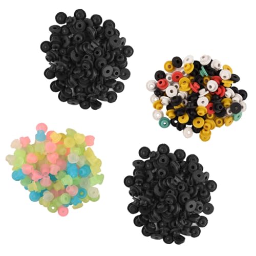 CALLARON 400 Piezas de Ojales de Silicona para Máquina de Tatuajes Cojín para Aguja en Colores Aleatorios 100 Pcs Color 200 Pcs Negro Antivibración y Estabilizador para Tatuar Profesional