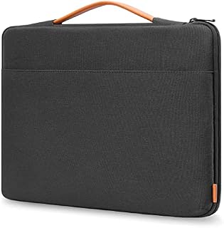 Inateck 14 Inch Laptop Case Sleeve Briefcase, Shock Resistant Bag Compatible with Notebook/Chromebook/ThinkPad/Ultrabook, MacBook Pro 15 Inch 2016-2019, Surface Laptop 3 - Black