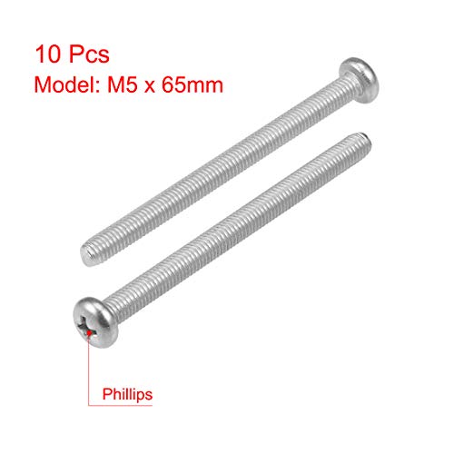 Vis cruciforme M5x65mm en acier inoxydable 304 pour un assemblage durable et robuste - 3