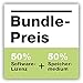 Waxar EasyImage-250 Bundle, High-End Backup Software inklusive Speicher 256GB, läuft sofort ohne Installation, kompatibel mit Windows | Mac | Linux, Laptop-Edition, 1 Gerät, 1 Year Subscription, DE