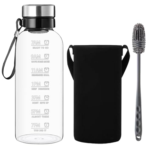 RNCKUUE 2L Borosilicate Glass Water Bottle