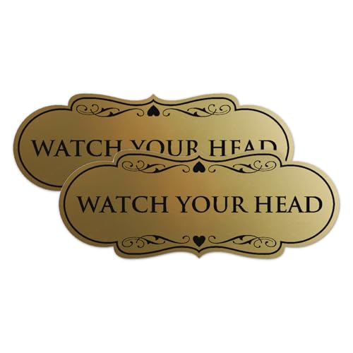 Signalisation Watch Your Head Signs ByLITA pour encadrement de porte basse