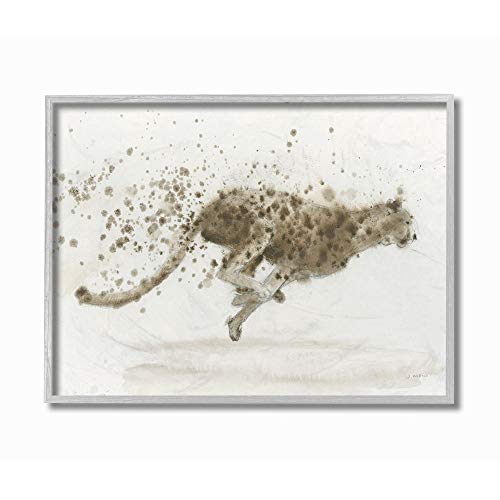 Stupell Industries Cool Abstract Cheetah Large Cat Animal Watercolor Painting