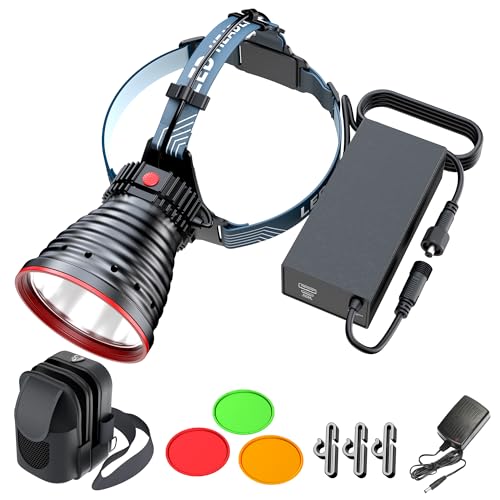 Lampe frontale LED super lumineuse rechargeable avec 4 modes pour cyclisme