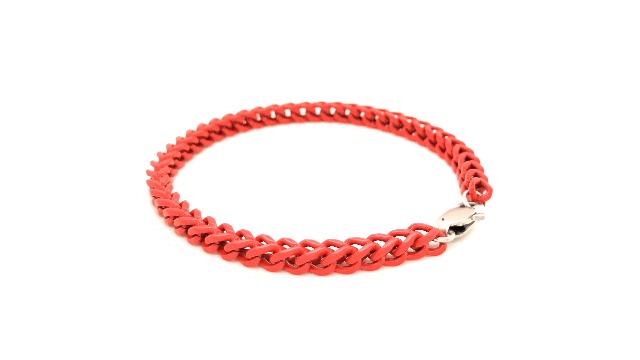 Amazon.com: Metro Jewelry Stainless Steel Red Acrylic Bracelet for