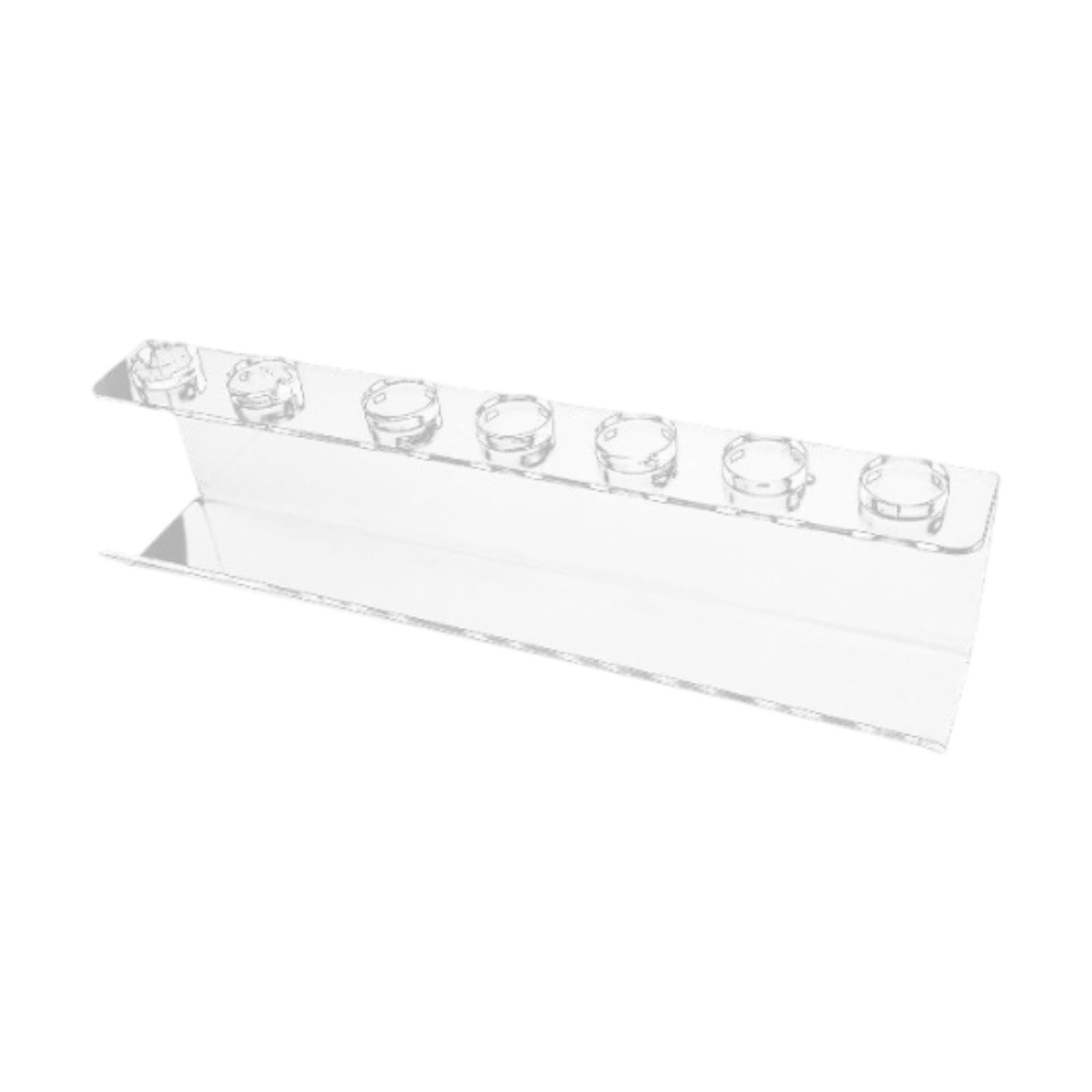 Oshhni 2 Capas Soportador del secador de Cabello la Pared Soporte de rizador de Cabello Organizador de baño Transparente Soporte de soplado para el