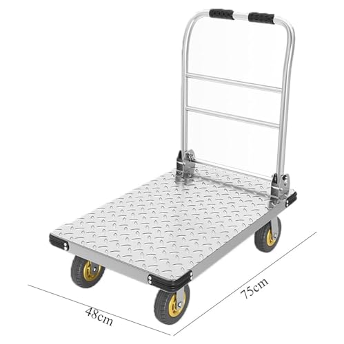 Carretilla plegable de plataforma para carga doméstica miniatura 2