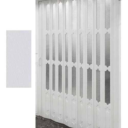 Porte accordéon peu encombrante pour séparer le salon de la cuisine