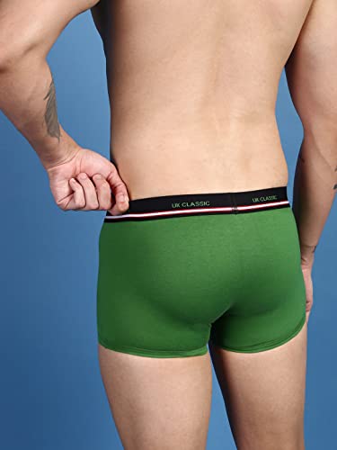 Image of ONN UK Classic Men's Combed Cotton Mini Trunk with Feather Touch Ultra Soft Waistband (Pack of 2)