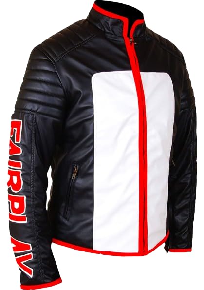 Mister Terrific Tribute Leather Jacket – A Bold Multicolor Superhero Statement2