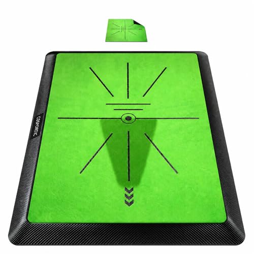 COSPOPTIC Golf Hitting Mat with Swing Path Feedback, Heavy-D...