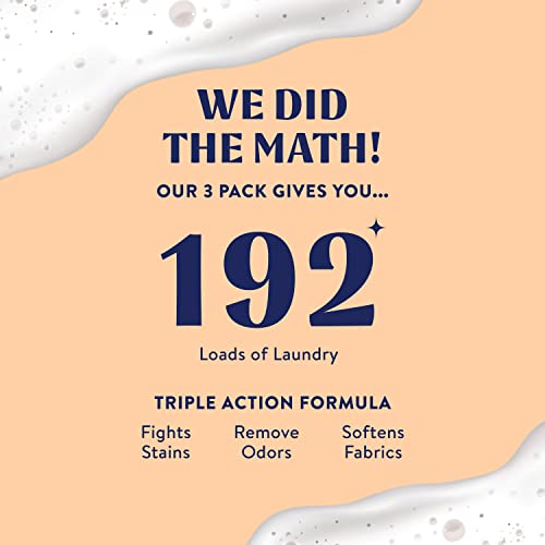 Cleancult Laundry Detergent Refills (32Oz, 3 Pack) - Laundry Soap That Defeats Stains & Odors - Free Of Harsh Chemicals - Paper Based Eco Refill, Uses 90% Less Plastic - Juniper Scandalwood #TOP3