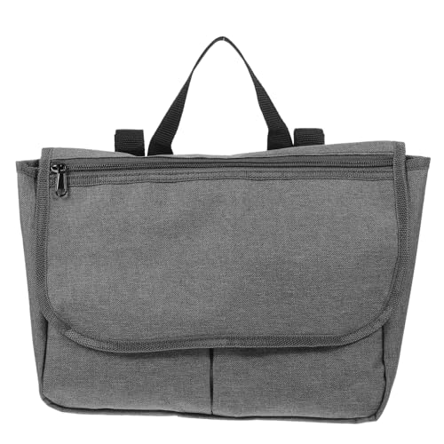 YOSADIER Bolsa Lateral para Silla de Ruedas en Poliéster Gris 2 Correas Ajustables, Organizador Práctico para Andador y Scooter, Accesorio para Personas Mayores y Movilidad Diaria